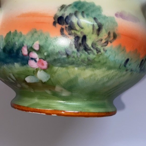 Noritake hand painted small trinket dish with cute handles. - Picture 10 of 11